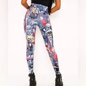 Blackmilk Halloween Town HWMF Leggings - Nightmare Before Christmas